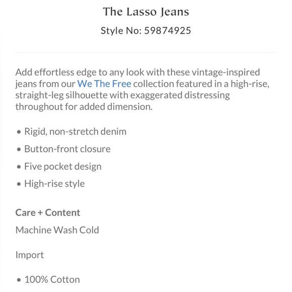 NWT Free People Lasso Jeans - Picture 4 of 4